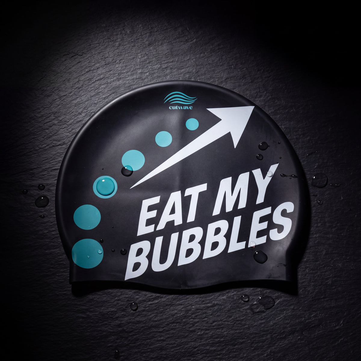 Eat My Bubbles Swim Cap