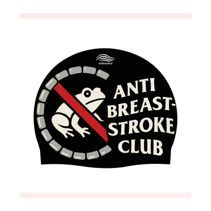 Anti Breaststroke Club CutWave silicone swim cap product image