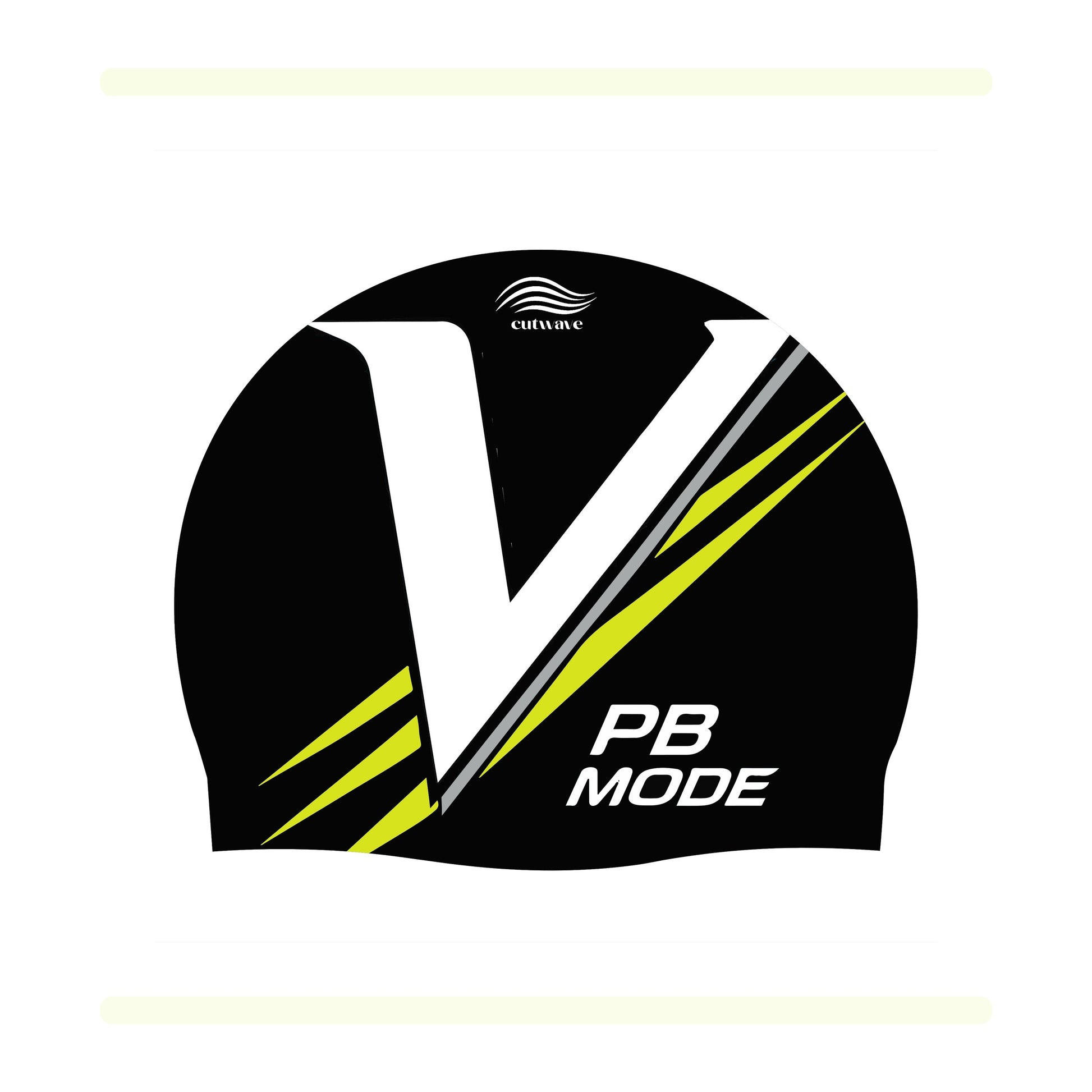 PB Mode CutWave silicone swim cap product image